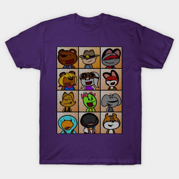 Character Grid T-Shirt by Age of Animus